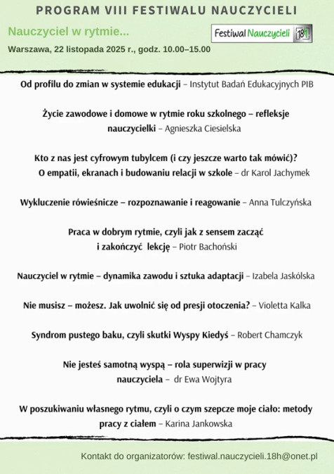 VIII Festiwal Nauczycieli